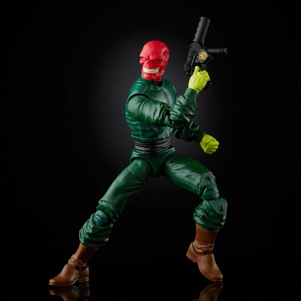 Hasbro Marvel Legends Series 6-inch Collectible Action Red Skull Figure and 7 Accessories and 1 Build-a-Figure Part