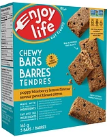 ENJOY LIFE Gluten Free Poppy Blueberry Lemon Flavour Chewy Bars