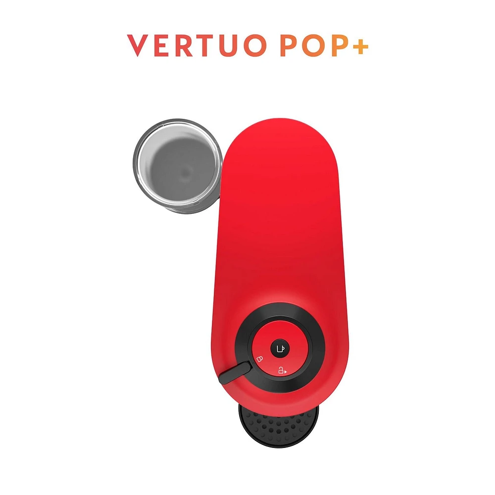 Nespresso Vertuo Pop+ Coffee and Espresso Machine by Breville, Spicy Red