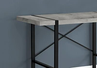 Monarch Specialties Computer Desk, Home Office, Laptop, 48"l, Work, Metal, Laminate, Grey, Black, Contemporary, Modern