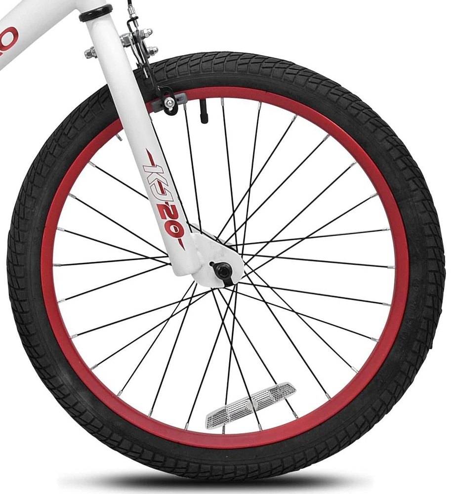 Movelo KJ 20" Boys BMX Bike- White, Ages 5-9
