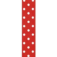 Ruban Grosgrain à pois Offray 39 mm