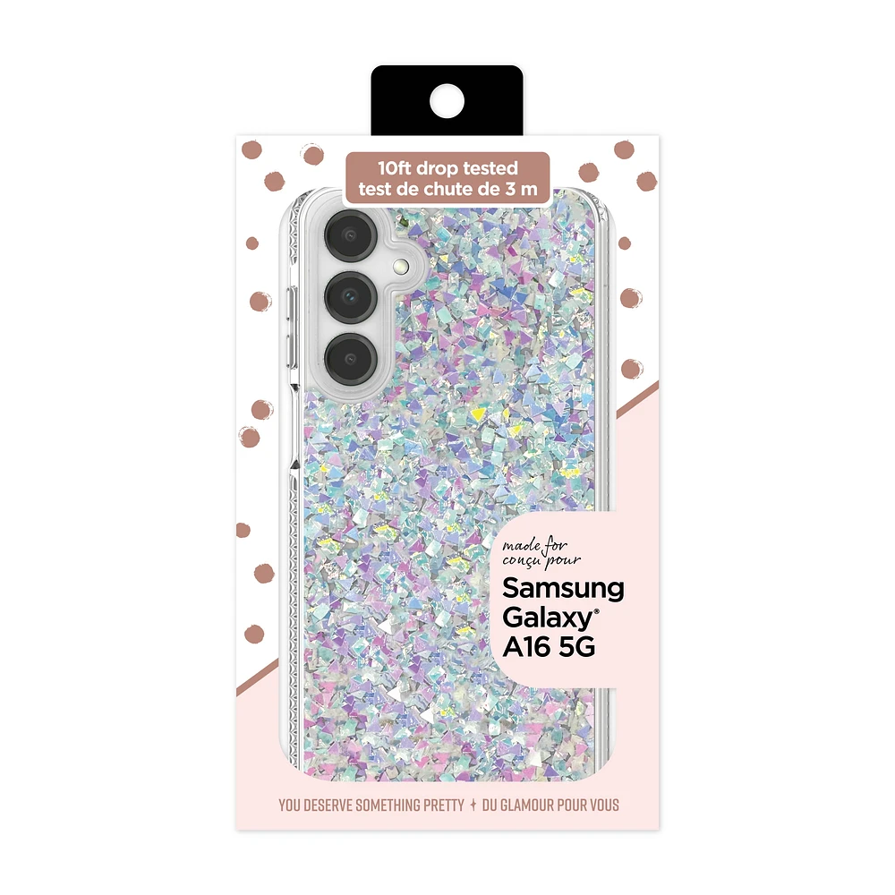Iridescent Glitter Fleck - Premium Fashion Phone Case for Samsung Galaxy A16, You deserve something pretty!