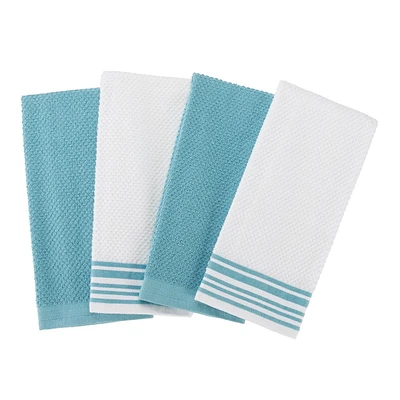 Mainstays Paquet de 4 torchons de cuisine tissés 16 x 26 po, rouge Sedona Paquet de 4