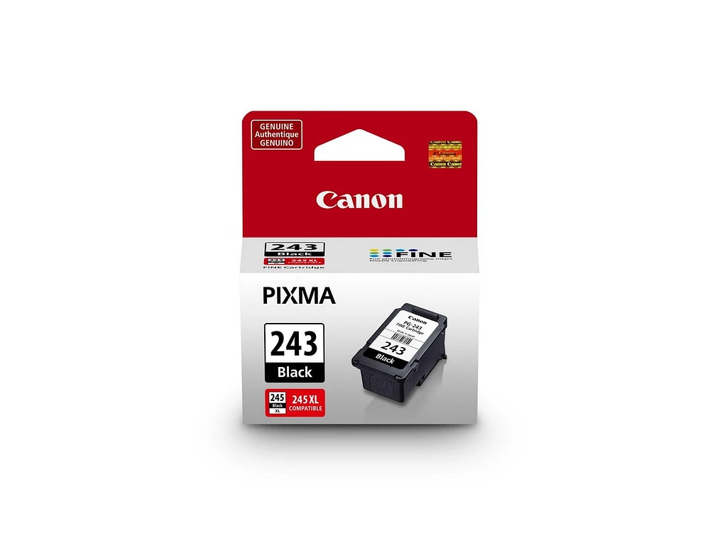 Genuine Canon PG-243 Ink Cartridge,Black, Black