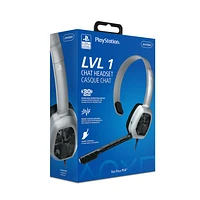 PDP LVL 1 Chat Headset for PS4 - Grey Camo, Available Now