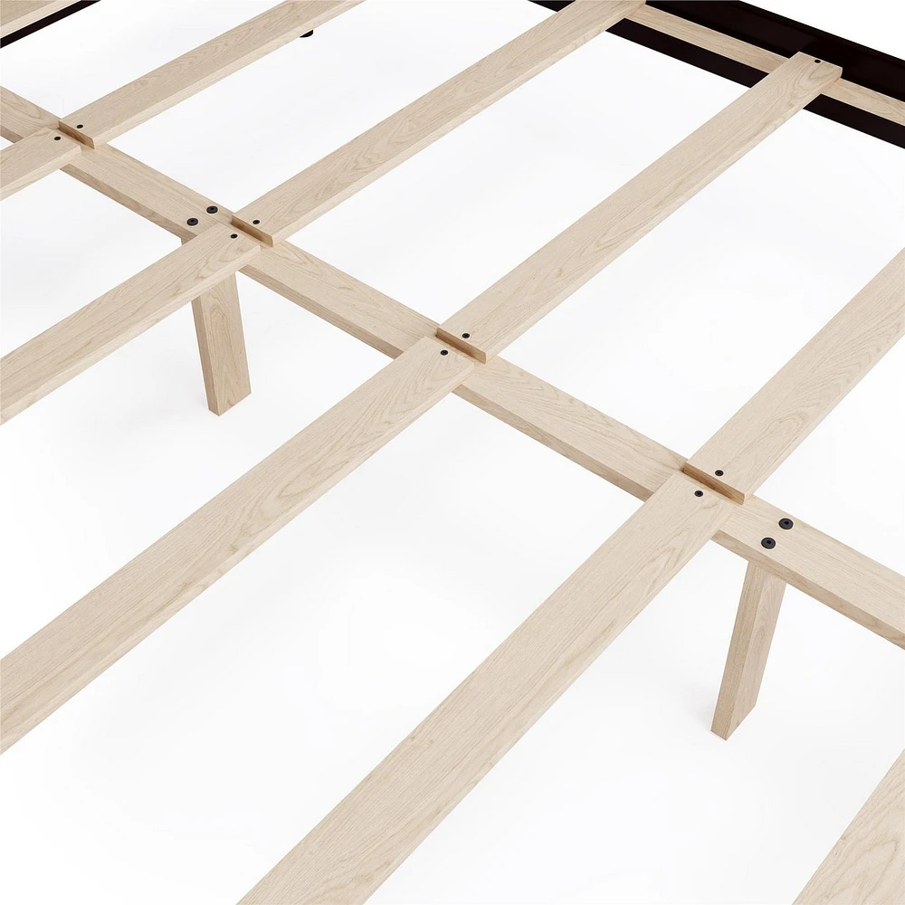 Lit-plateforme en bois Lorriana de DHP, format deux places