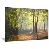 Design Art Summer Forest Landscape Metal Wall Art