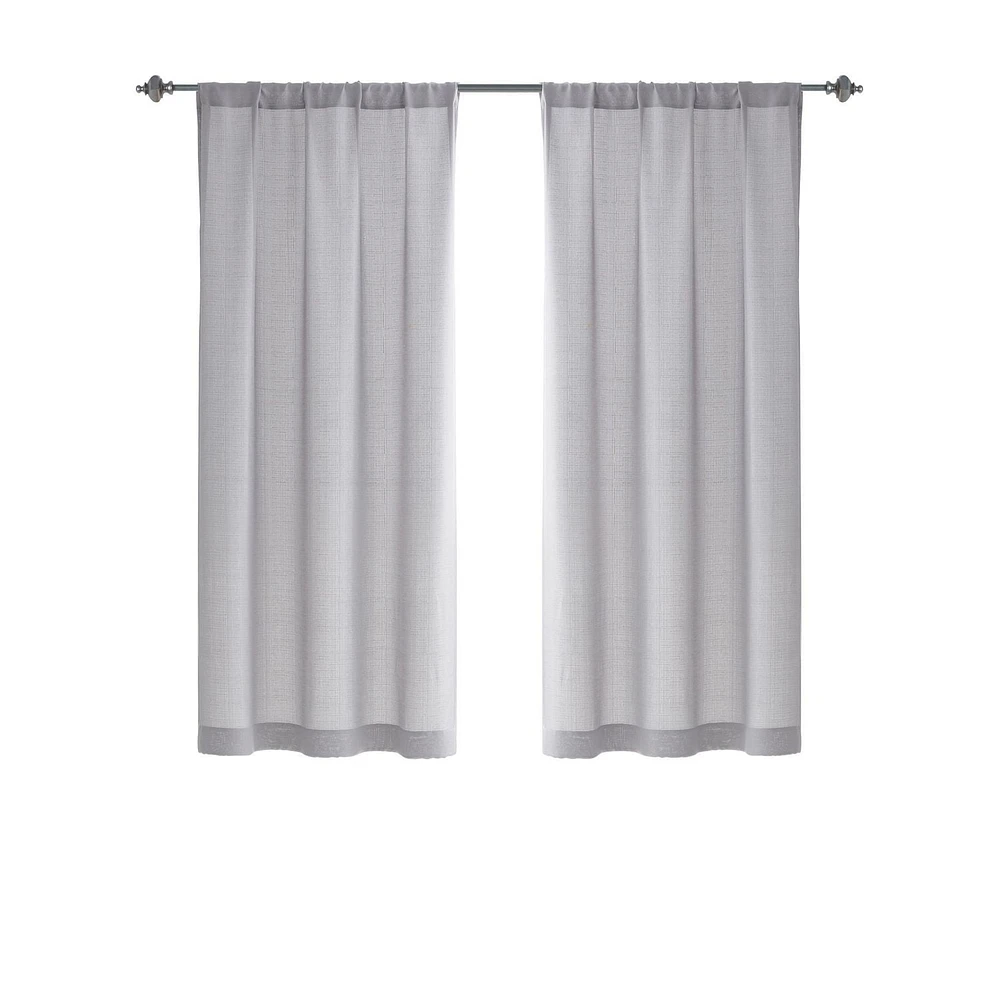 Panneau de fenêtre à passe-tringle solide 63 po Tille Mainstays 1 panneau, 40" x 63"
