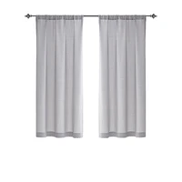 Panneau de fenêtre à passe-tringle solide 63 po Tille Mainstays 1 panneau, 40" x 63"