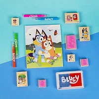 Bluey Wooden Stamp Set, Age Range: 3+