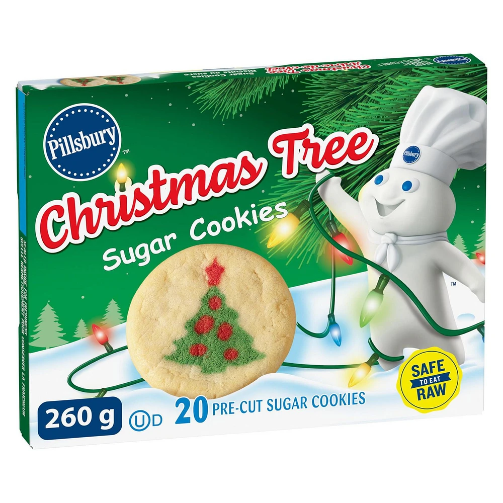 Pillsbury™ Ready to Bake!™ Sugar Cookies Christmas Tree, 20 Pre-cut Sugar Cookies, 260 g