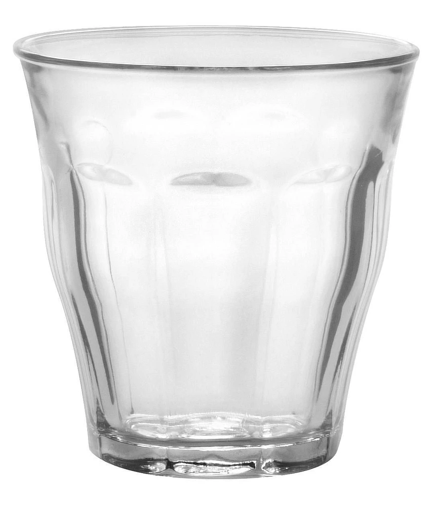 Ens. de verres trempées Picardie de Duralex de 18 pièces transparents