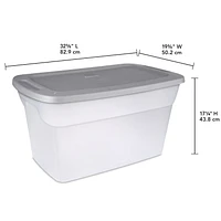 Sterilite 114 L BoÎte Tote - Gris