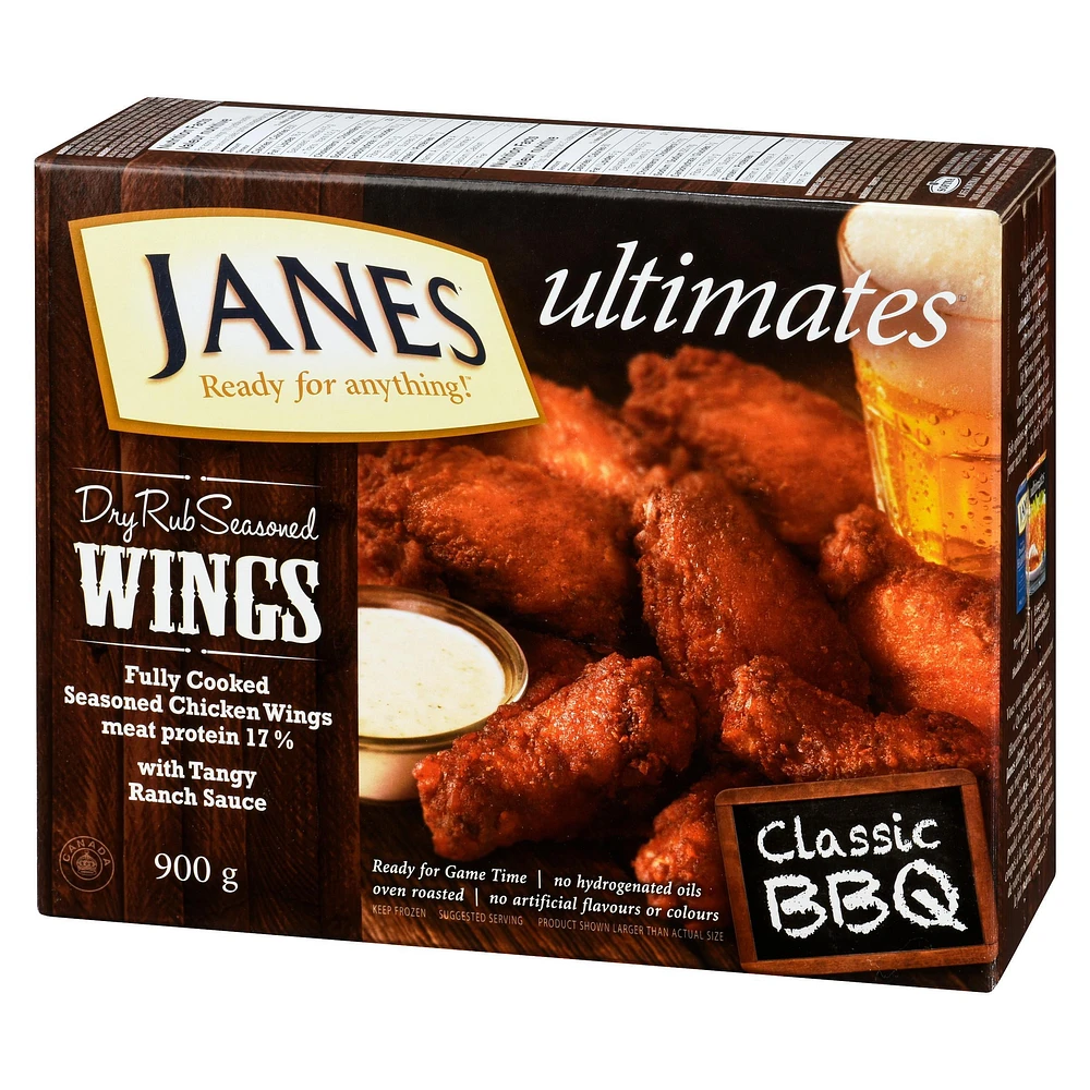 Ailes de poulet ultimes Janes assaisonnées à la marinade sèche barbecue classique