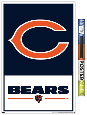 NFL Chicago Bears - Logo 21 Wall Poster, 22.375" x 34" Framed