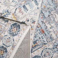 Vesta Cream and Blue Woven Area Rug