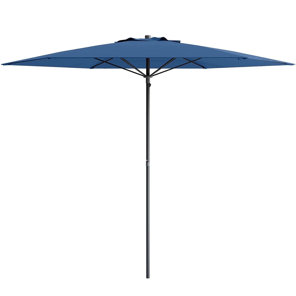 Parasol de plage portable CorLiving de 2,3 m avec ancrage pour sable et terre et sac de transport