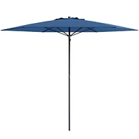 Parasol de plage portable CorLiving de 2,3 m avec ancrage pour sable et terre et sac de transport