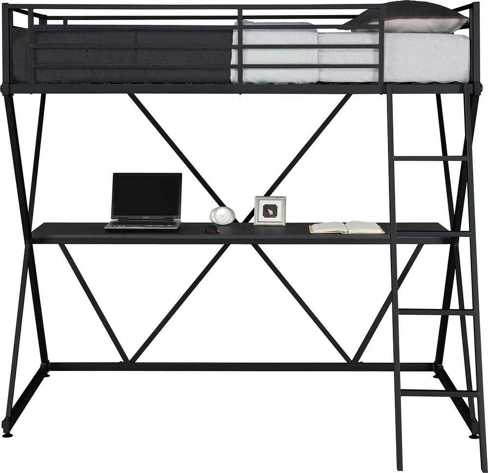 X-Loft Bunk Bed, Black