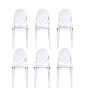 Heavenly Collection <br>Plastique Clair Chaise Sans Bras