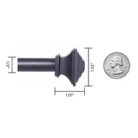 Mainstays 121,92 cm - 218,44 cm Tringle à rideau, 1,27 cm Diamètre 1,27 cm Diamètre