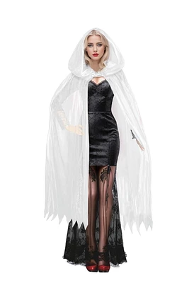 WAY TO CELEBRATE HALLOWEEN ADULT WHITE CAPE