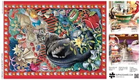 Buffalo Games - Le puzzle Cats - Christmas Cat-tastrophy - en 750 pièces