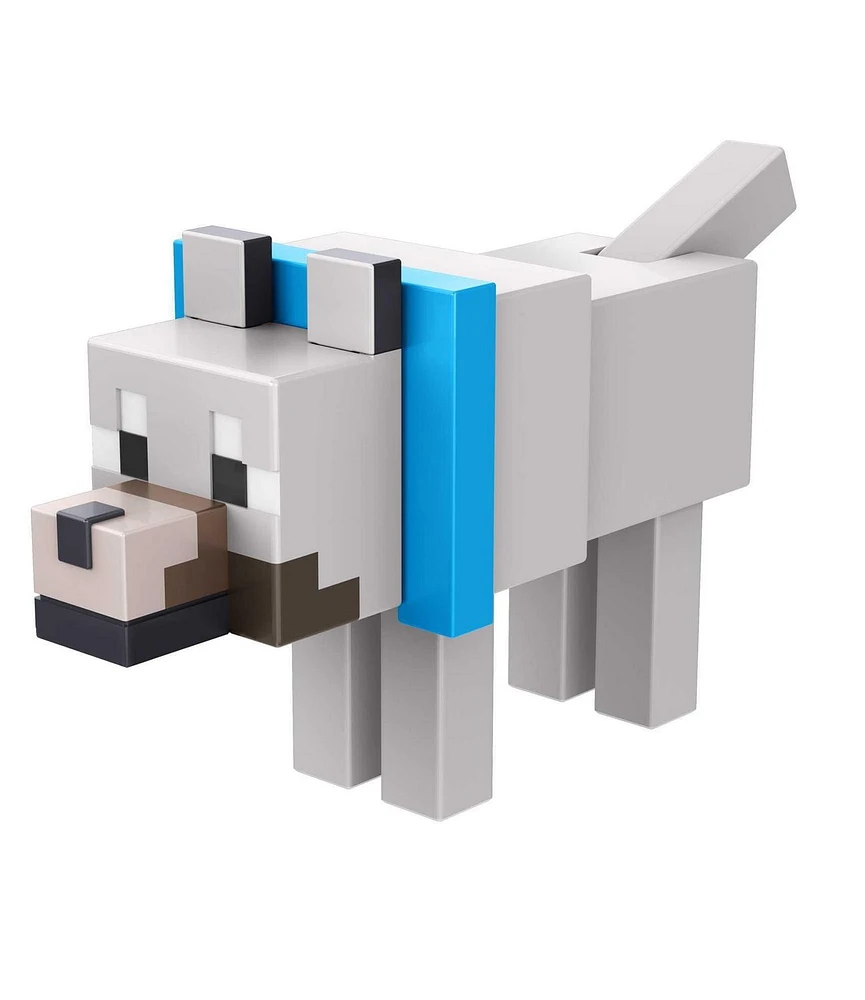 Minecraft Figurine articulée Loup, 8,26 cm, pièce Crée-un-portail