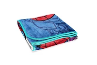 Spider-Man 'Spidey et ses Amis Extraordinaires - Équipe de Trois' Jeté en Molleton Toucher Soie pour Enfants, 100 % Polyester