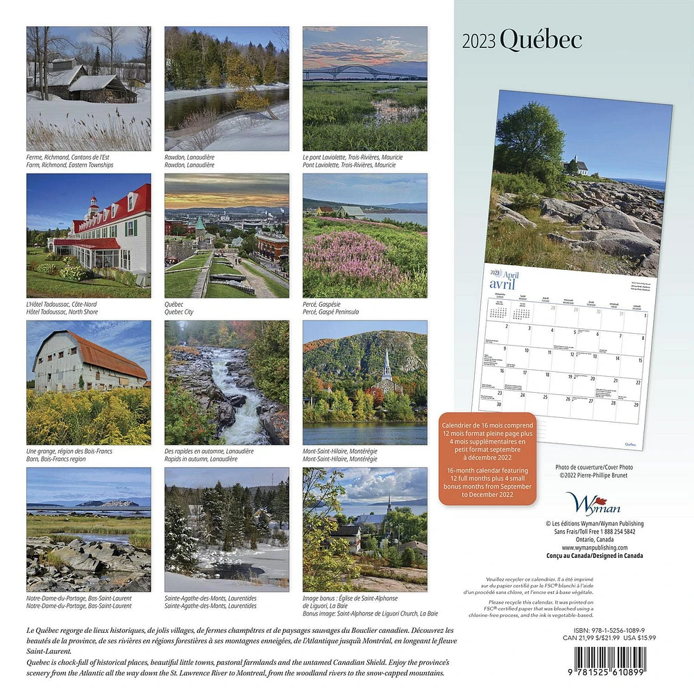 Quebec 2023 Square FRENCH ENGLISH