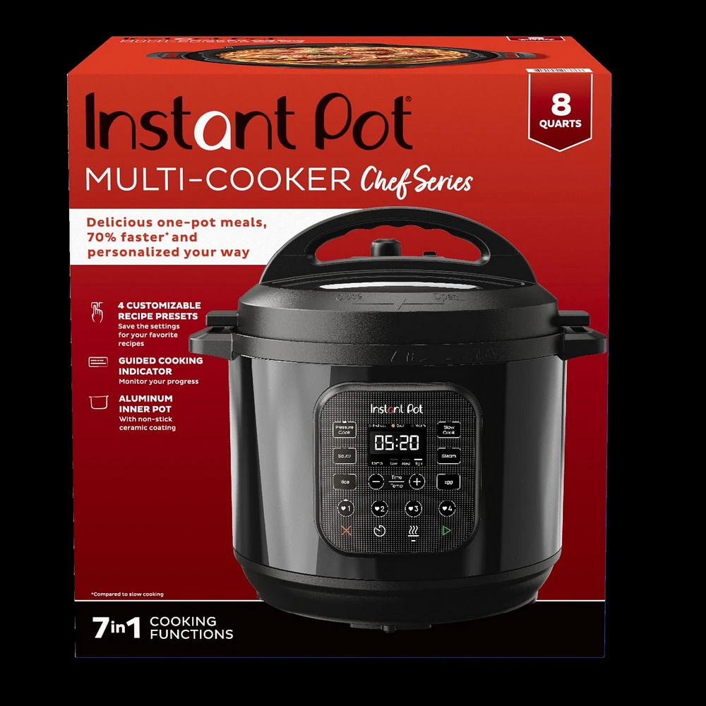Multicuiseur Instant Pot® Série Chef, 8QT Autocuiseur 8QT