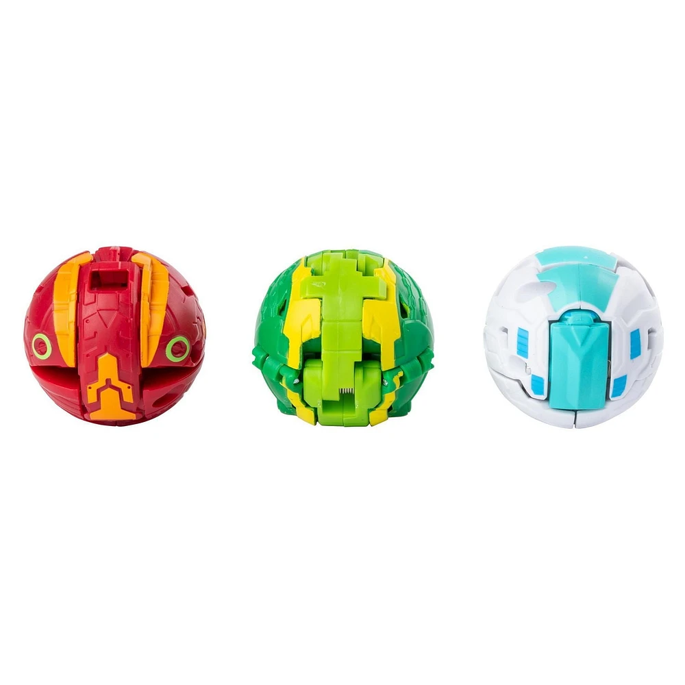 Bakugan, Starter Pack 3 personnages, Ventus Garganoid, Créatures transformables à collectionner, à partir de 6 ans