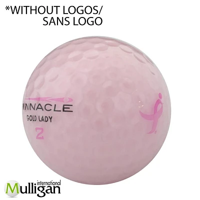 Mulligan - 48 balles de golf récupérées Pinnacle Lady 5A Pristine, Rose