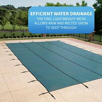 Couvre piscine rectangulaire pour piscine creusée, 4,5 m X 9,1 m