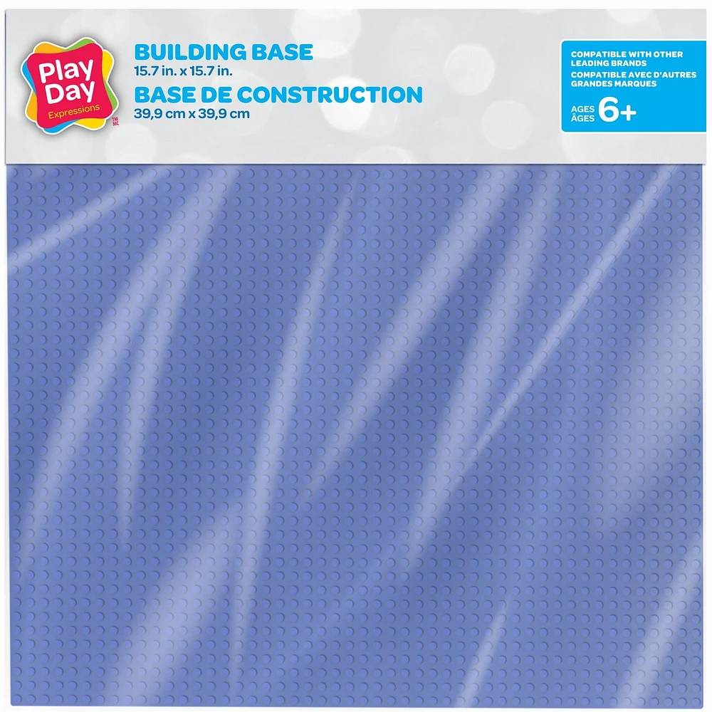 Plaque de base bleu Play Day de 15.7"