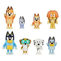 BLUEY MULTIPACK DE 8 FIGURES - EXCLUSIVITÉ WALMART 8 figurines incluses