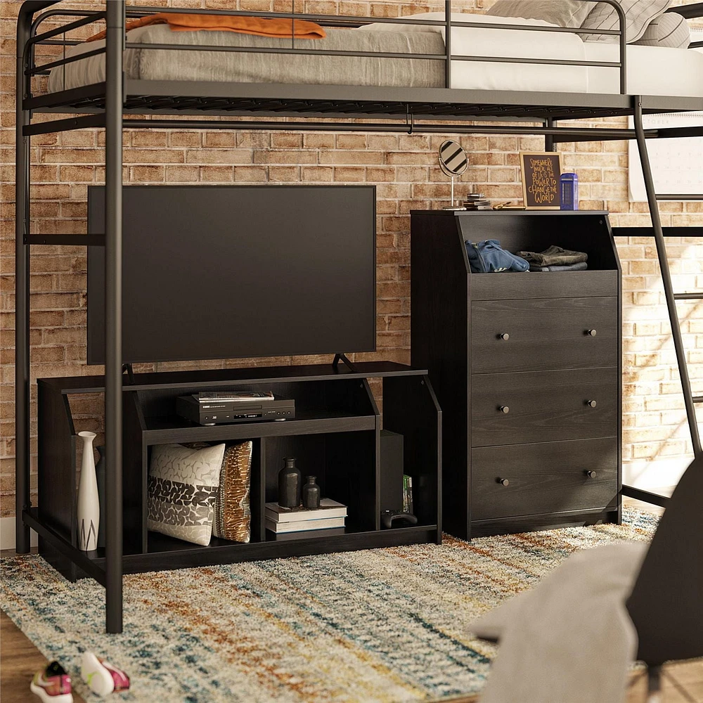 Le meuble télé Loft pour téléviseurs jusqu'à 59 po, blanc