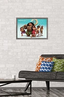Disney Moana 2 - Group Wall Poster, 14.725" x 22.375" Framed