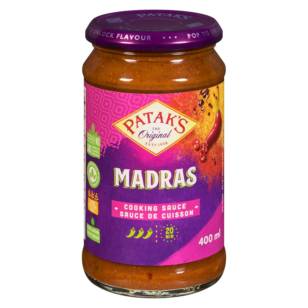 Sauce de cuisson Madras de Patak's