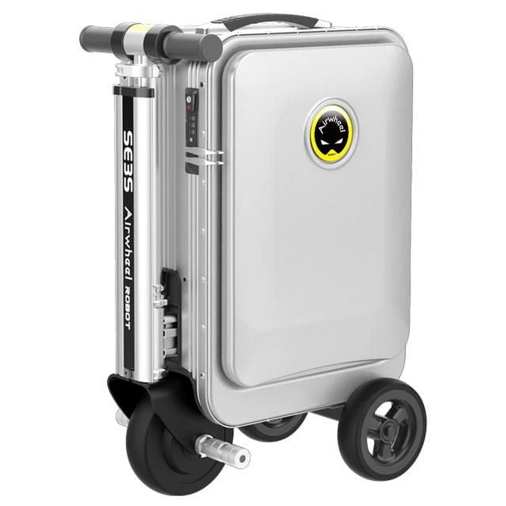 Airwheel Smart Riding Suitcase SE3S with Removable Battery, 21 Litre Storage, Silver