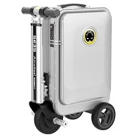 Airwheel Smart Riding Suitcase SE3S with Removable Battery, 21 Litre Storage, Silver