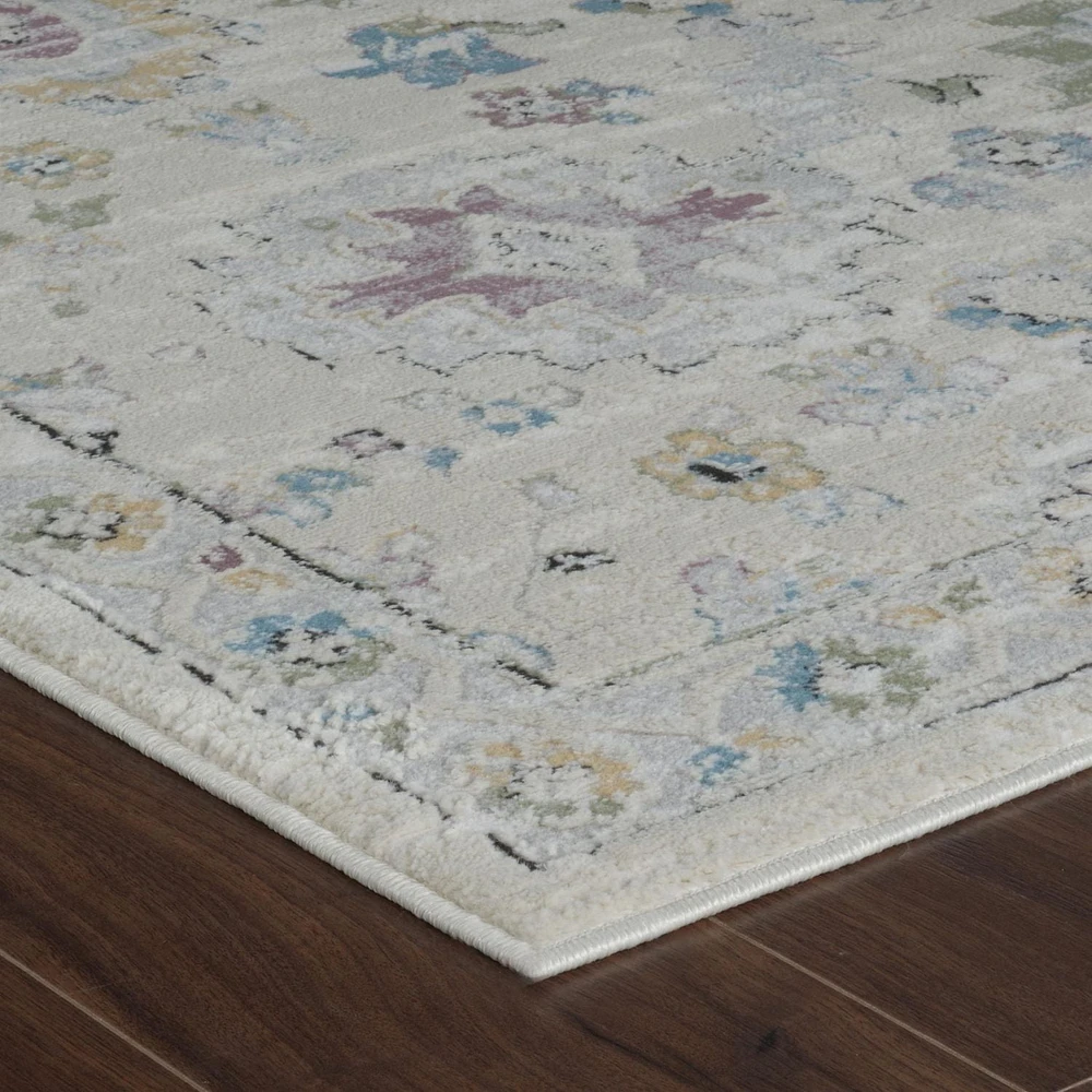 Rug Branch Nomad Classic Indoor Area Rug, Beige Cream, Boho - Living Room, Bedroom, Dining Room, and Kitchen