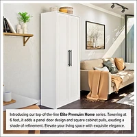 Prepac Elite Premium White Storage Cabinet
