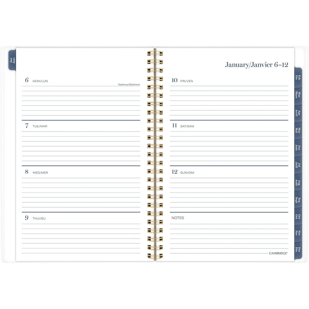 Cambridge Pippa Petit agenda hebdomadaire/mensuel Planificateur