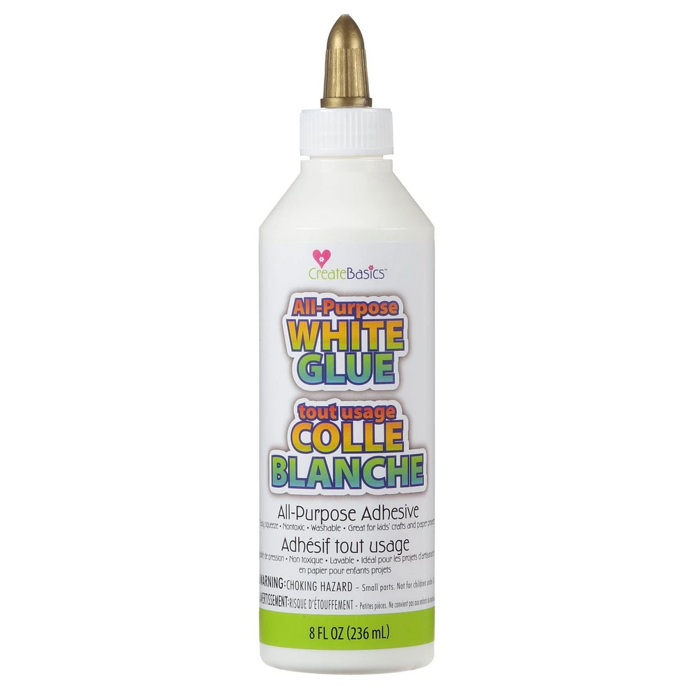 Create Basics White Glue, 8 Oz., White Glue 8oz