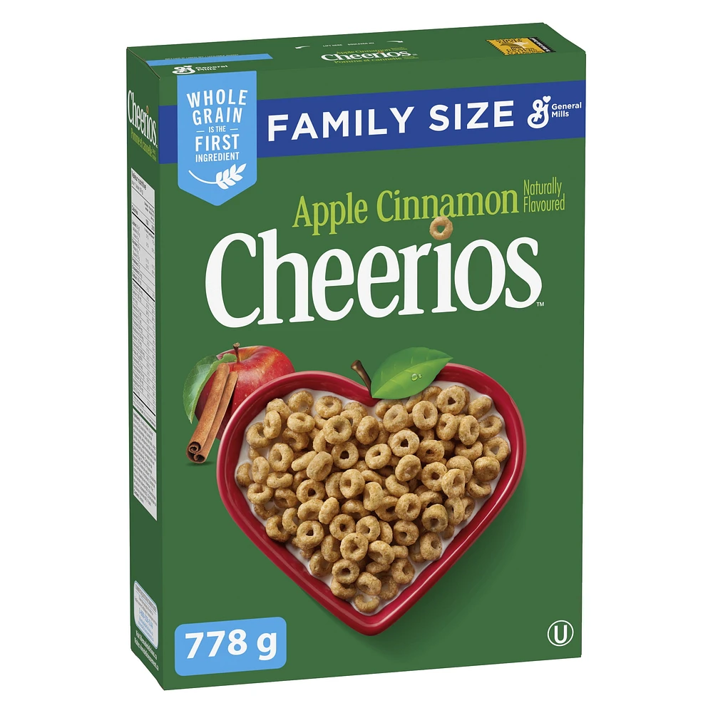 Cheerios Apple Cinnamon Cereal, Family Size, 778 g