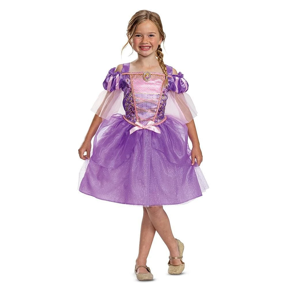 Costume classique de la princesse Disney Rapunzel de l’enfant