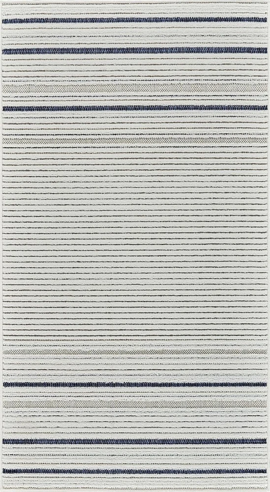 Rug Branch Maise Abstract Indoor Outdoor Area Rug, Cream Blue, Modern - Entryway, Hallway, Bathroom, and Kitchen