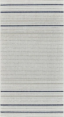 Rug Branch Maise Abstract Indoor Outdoor Area Rug, Cream Blue, Modern - Entryway, Hallway, Bathroom, and Kitchen